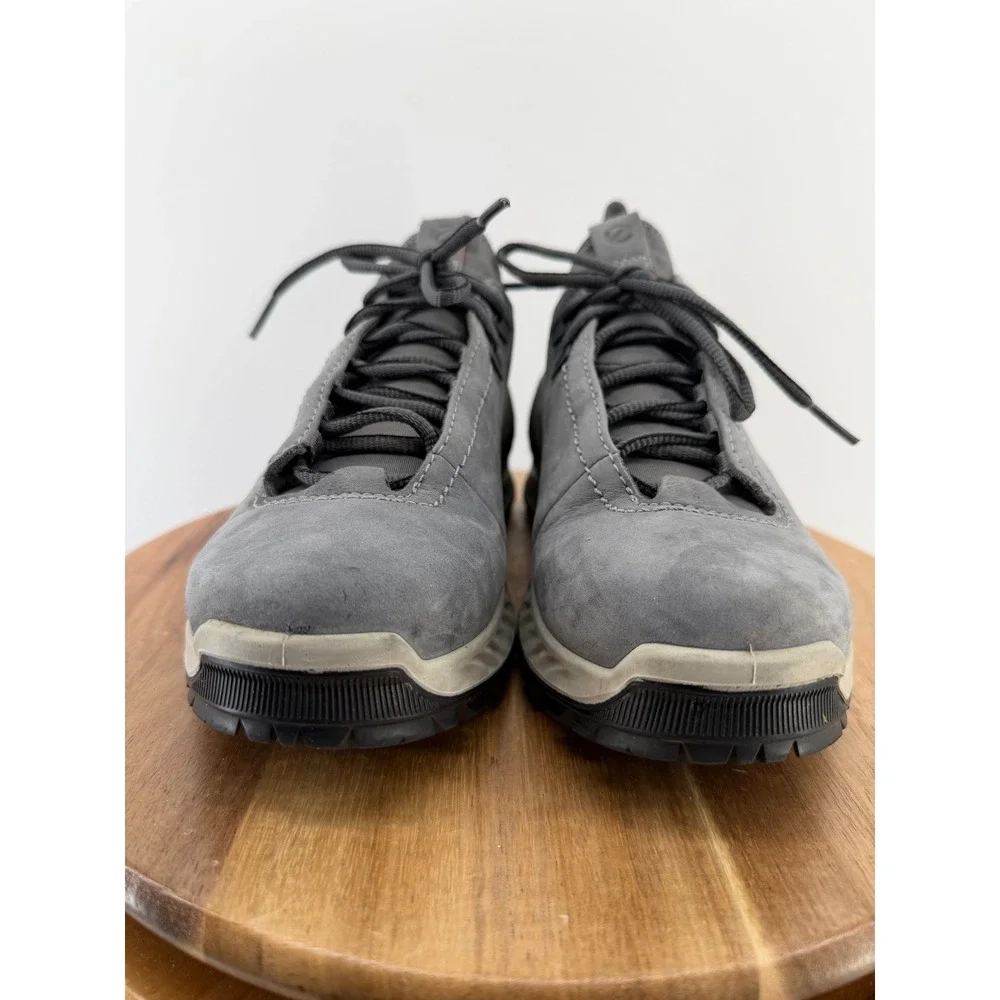 ECCO Exohike Low Gore-Tex Hiking‎ Shows Gray Nubuck Womens 39 US 8-8.5
